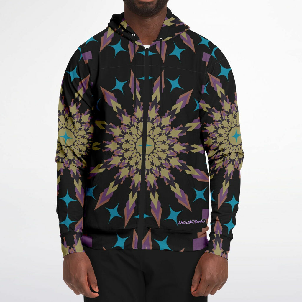 $NiieihiiNookei Athletic Zip-Up Hoodie - AOP