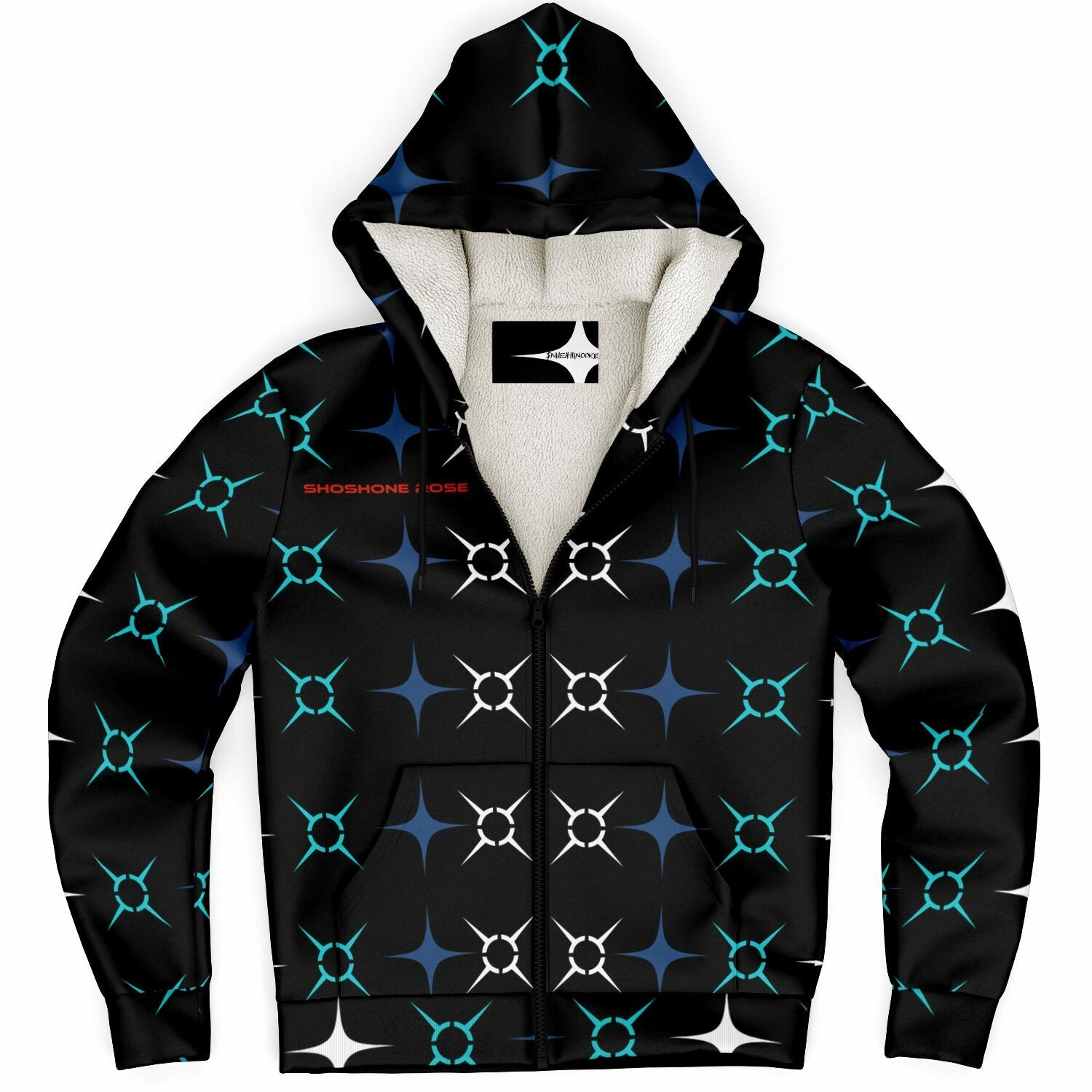 $hoshoneRose Custom Microfleece Ziphoodie - AOP