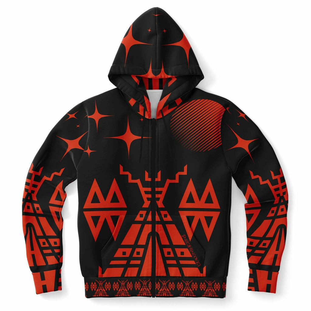 $NiieihiiNookei Fashion Zip-Up Hoodie - AOP