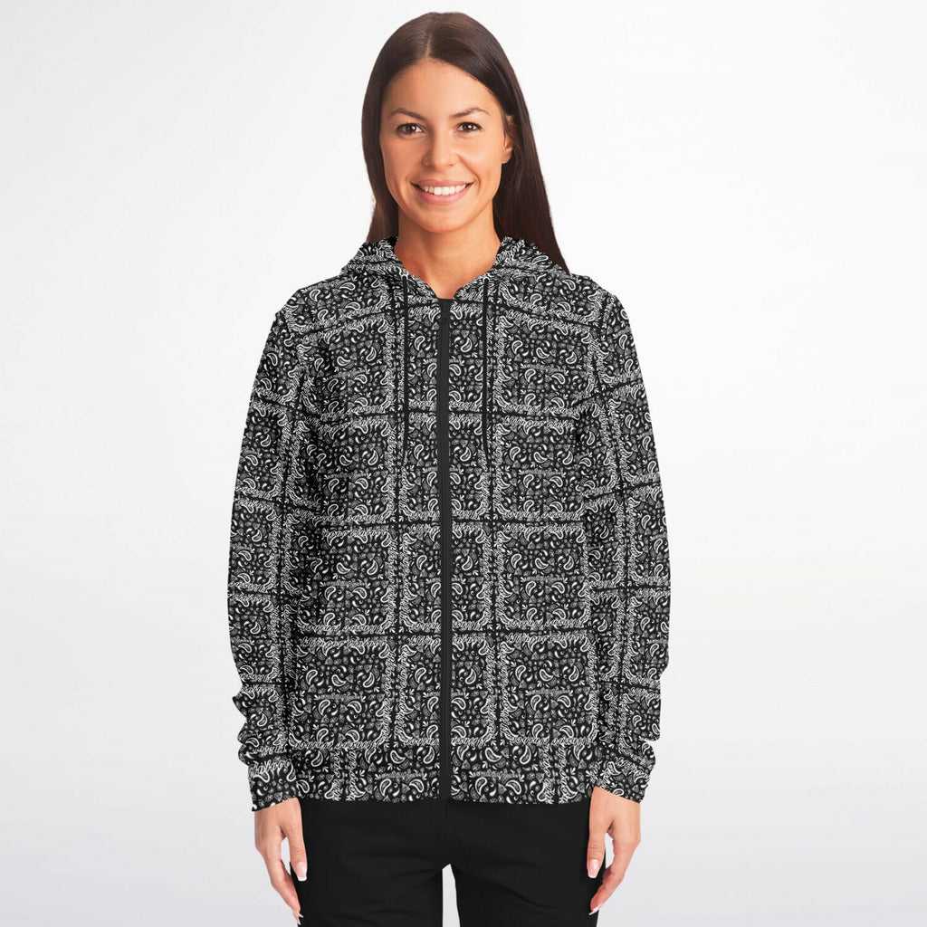 $NiieihiiNookei Athletic Zip-Up Hoodie - AOP