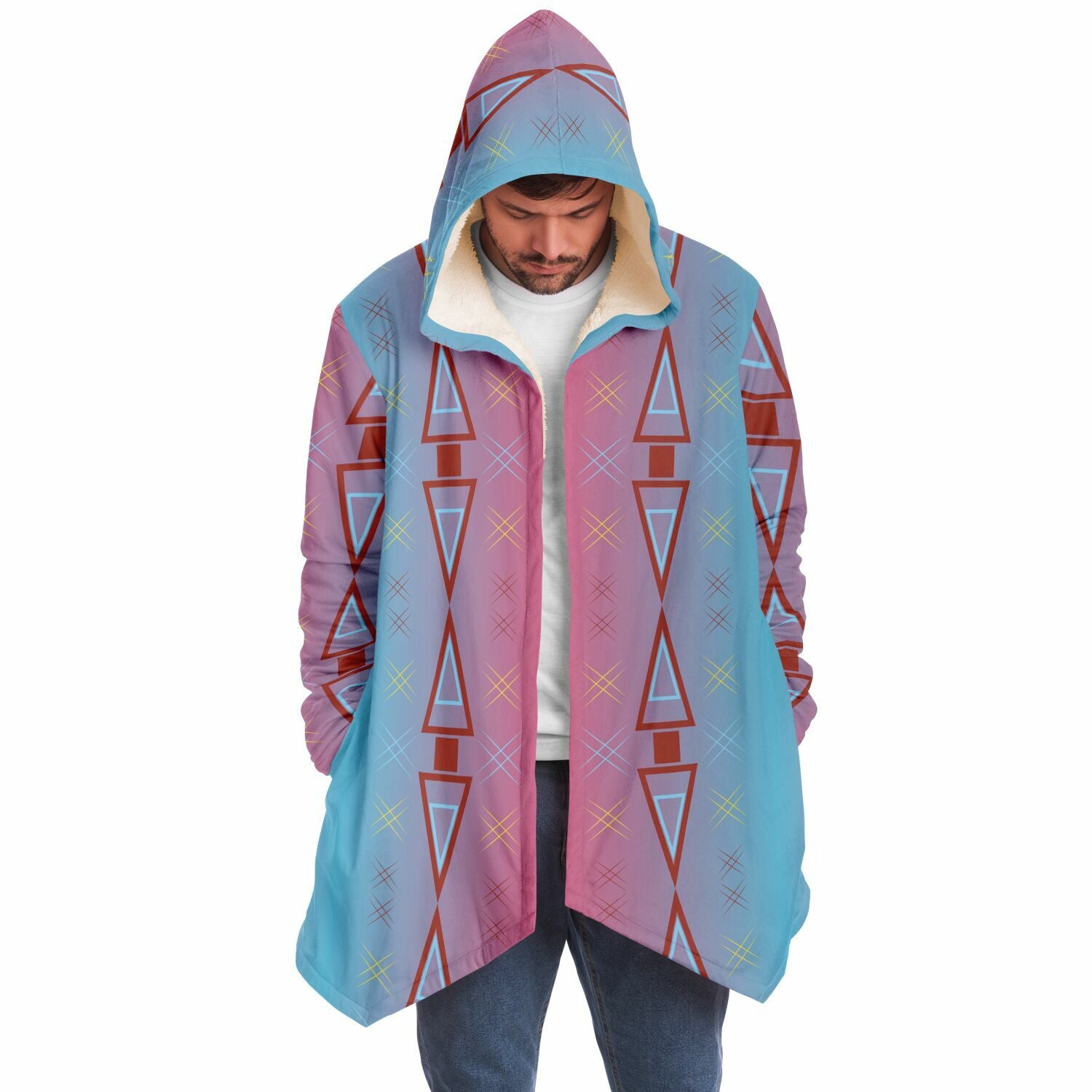 $NiieihiiNookei Microfleece Cloak - AOP