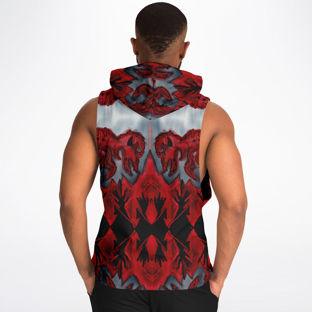 $NiieihiiNookei Athletic Drop Armhole Hoodie - AOP