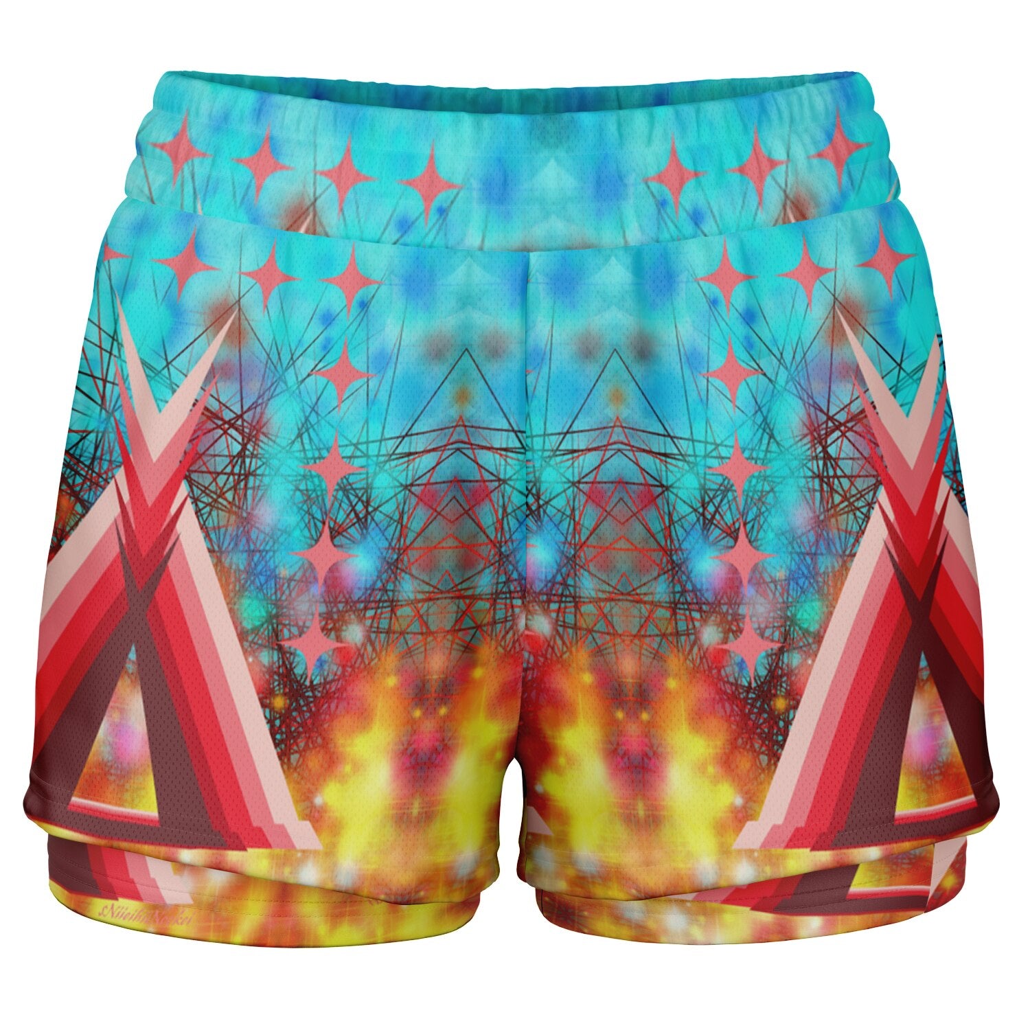 $NiieihiiNookei Women's 2-in-1 Shorts - AOP