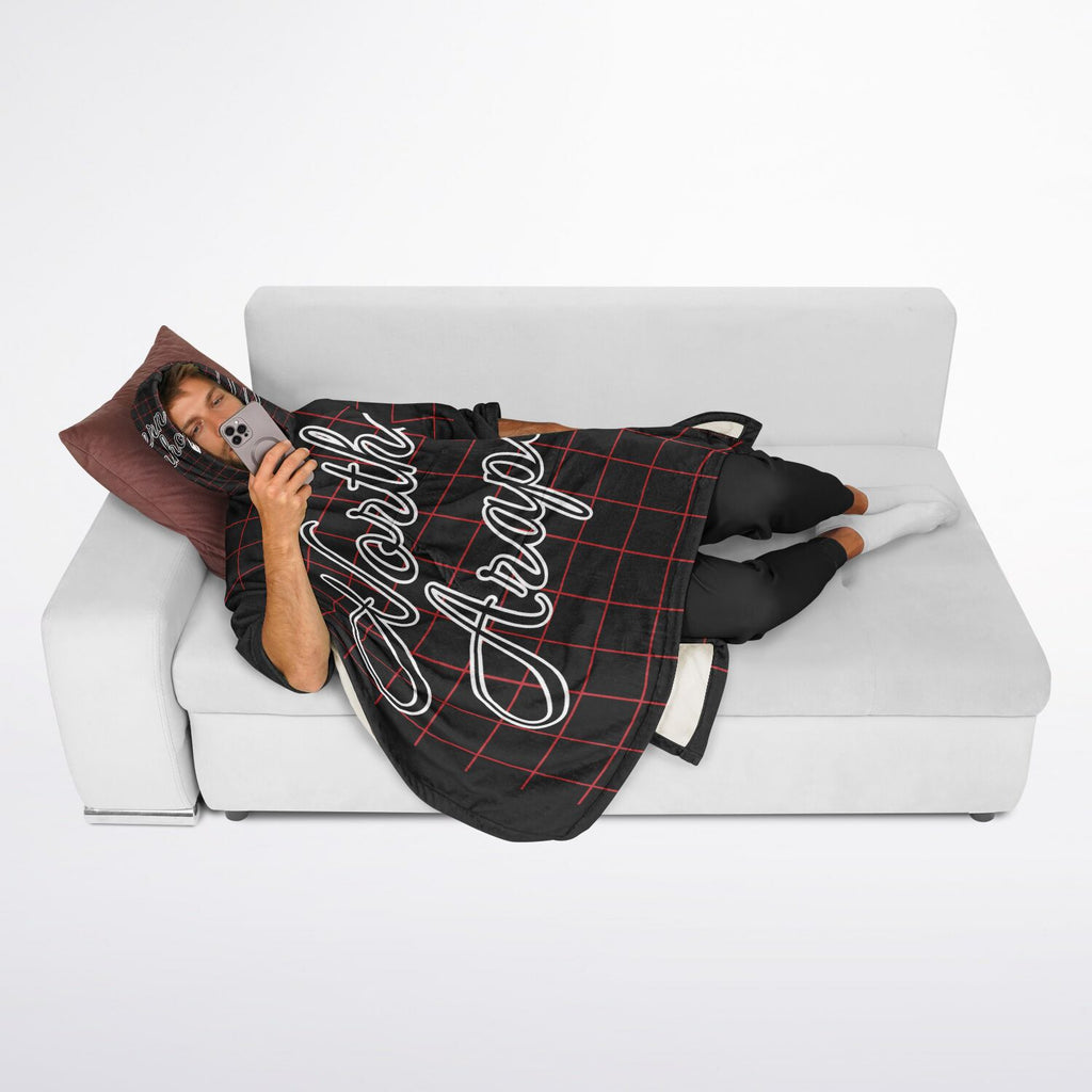 $NiieihiiNookei Northern Arapaho Flannel Blanket Poncho - AOP