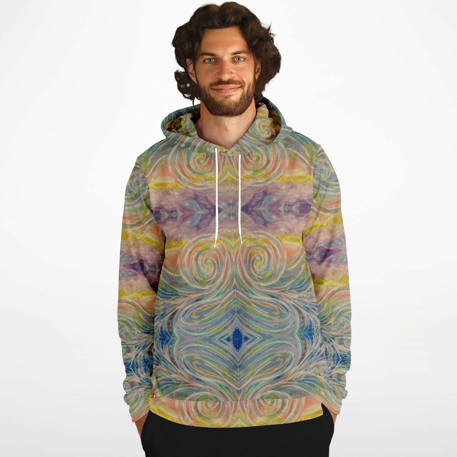 SMW Watercolor Athletic Hoodie - AOP