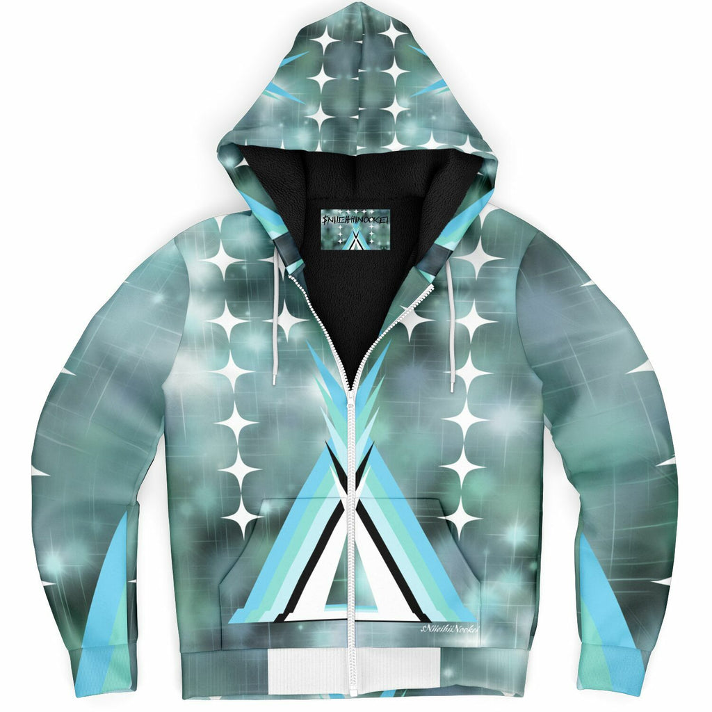 $NiieihiiNookei Microfleece Lined Ziphoodie - AOP