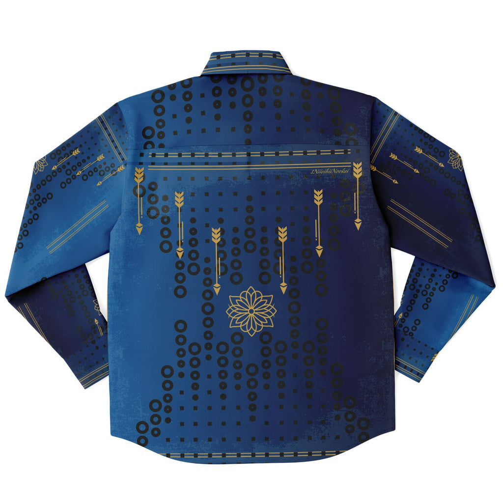 $NiieihiiNookei Long Sleeve Button Down Shirt - AOP