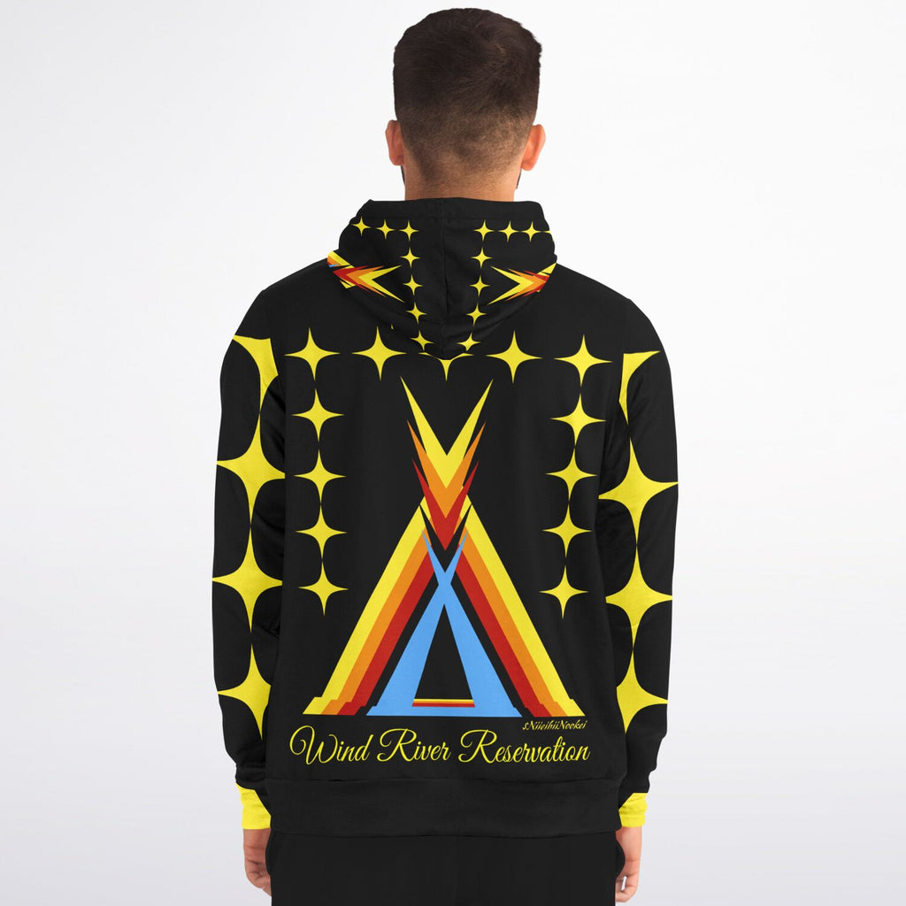 Wind River Reservation Design by $NiieihiiNookei Zip-Up Hoodie - AOP copy