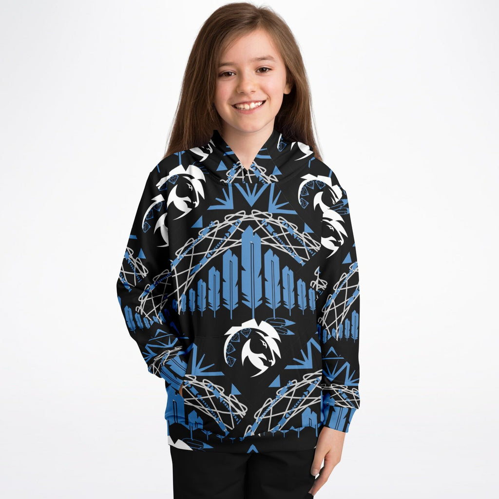 $NiieihiiNookei Athletic Kids Hoodie - AOP