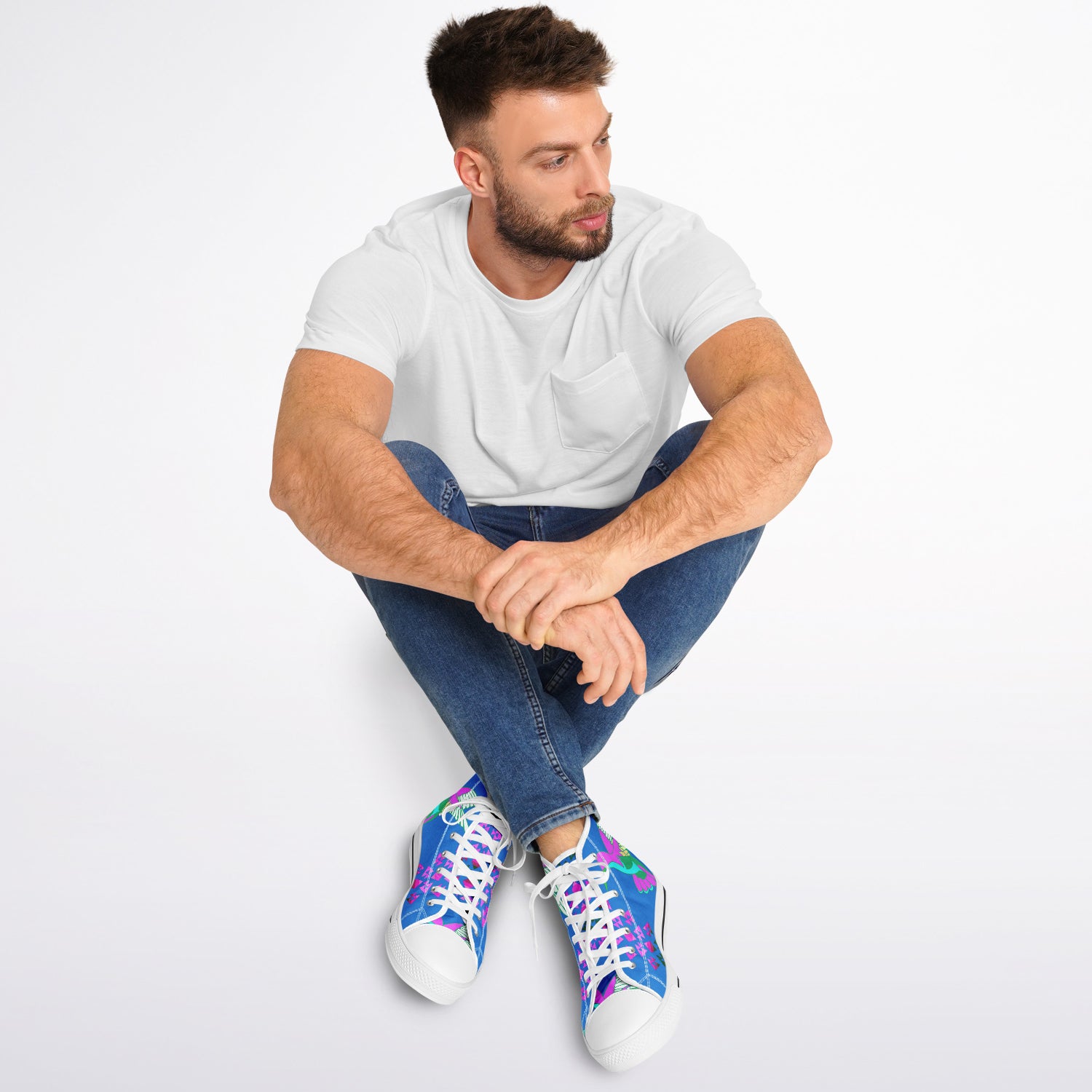 $NiieihiiNookei Urban Peak High Top Shoes - AOP
