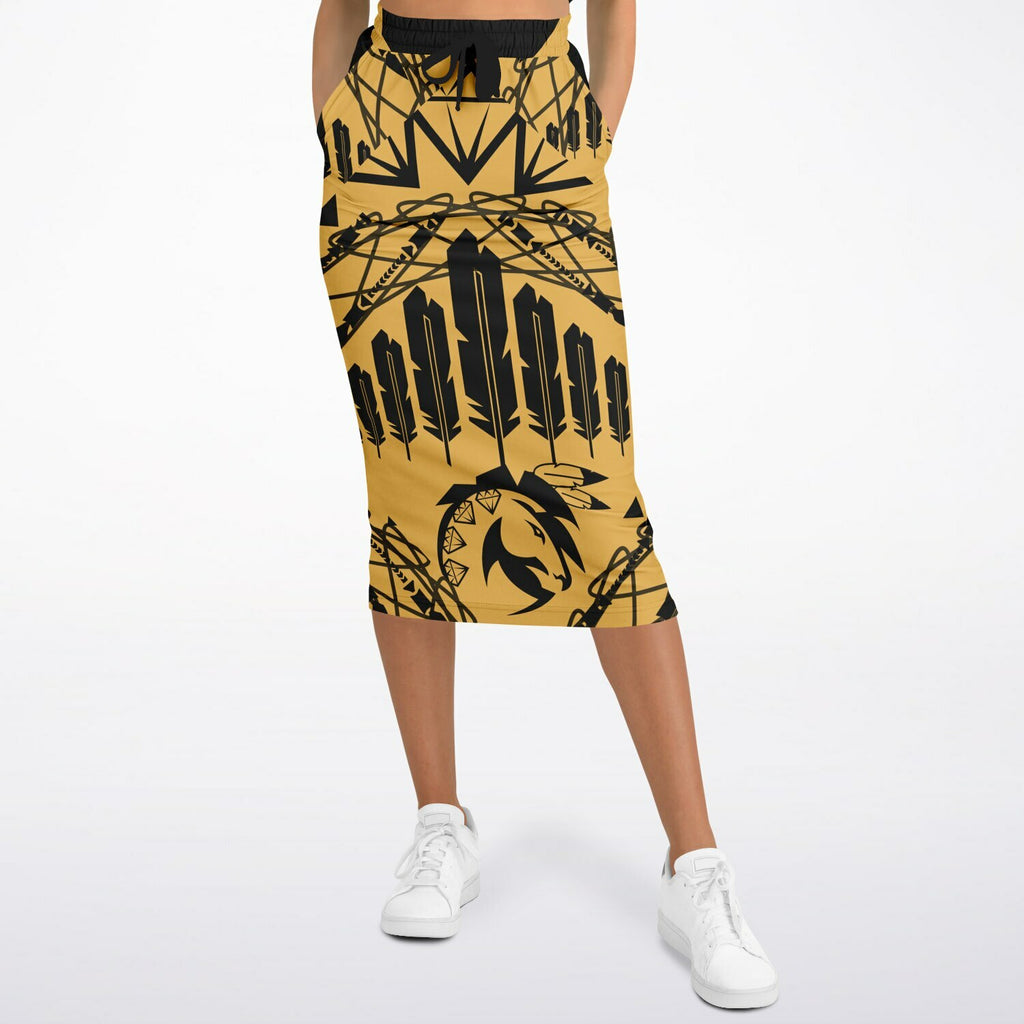 $NiieihiiNookei Athletic Long Pocket Skirt - AOP