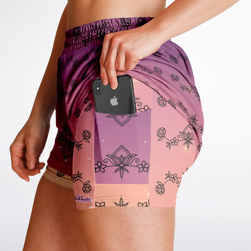 $NiieihiiNookei Women's 2-in-1 Shorts - AOP