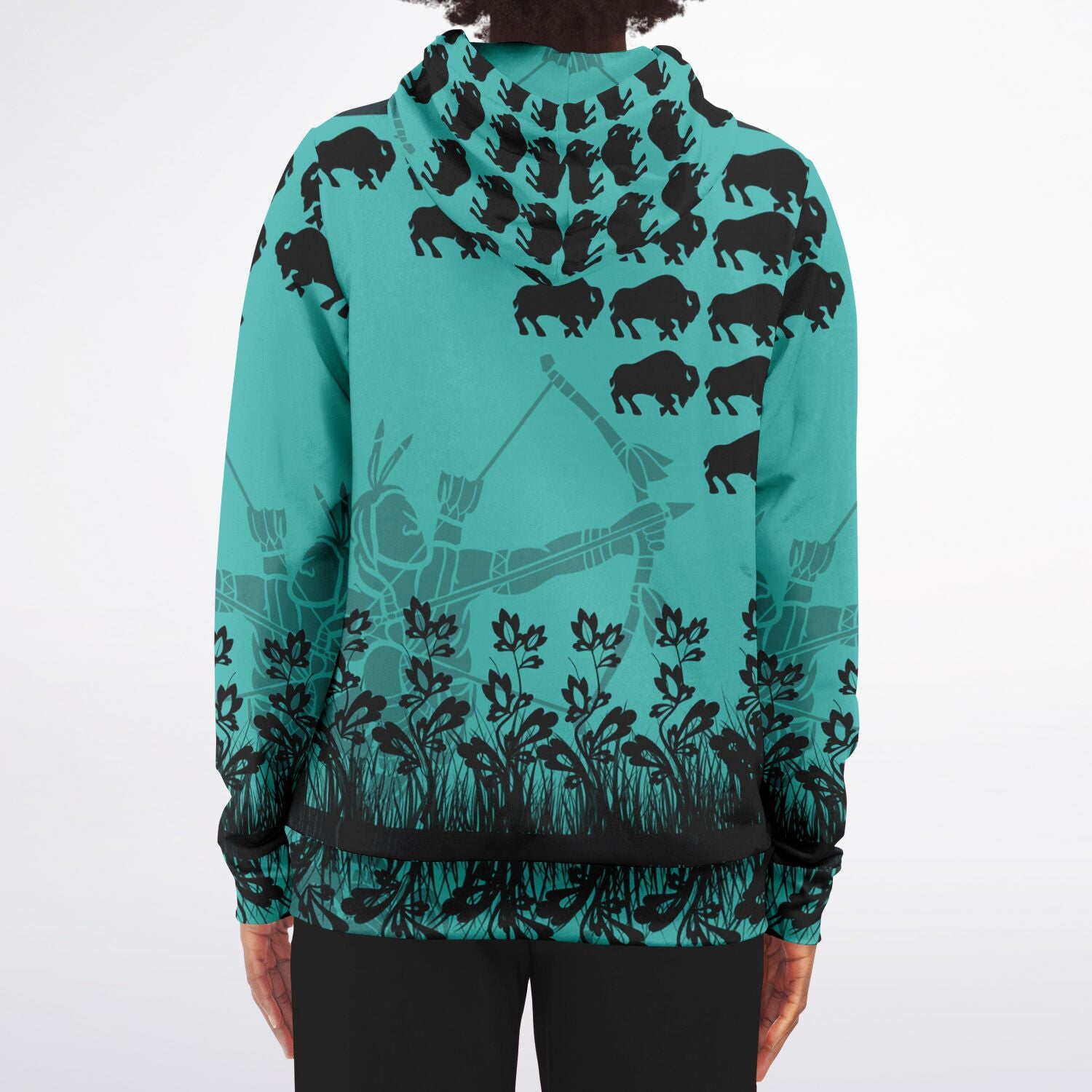 $NiieihiiNookei Fashion Zip-Up Hoodie - AOP