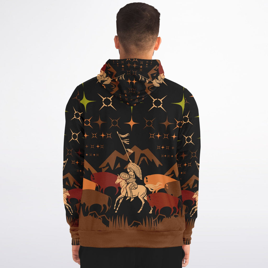 $NiieihiiNookei Athletic Zip-Up Hoodie - AOP