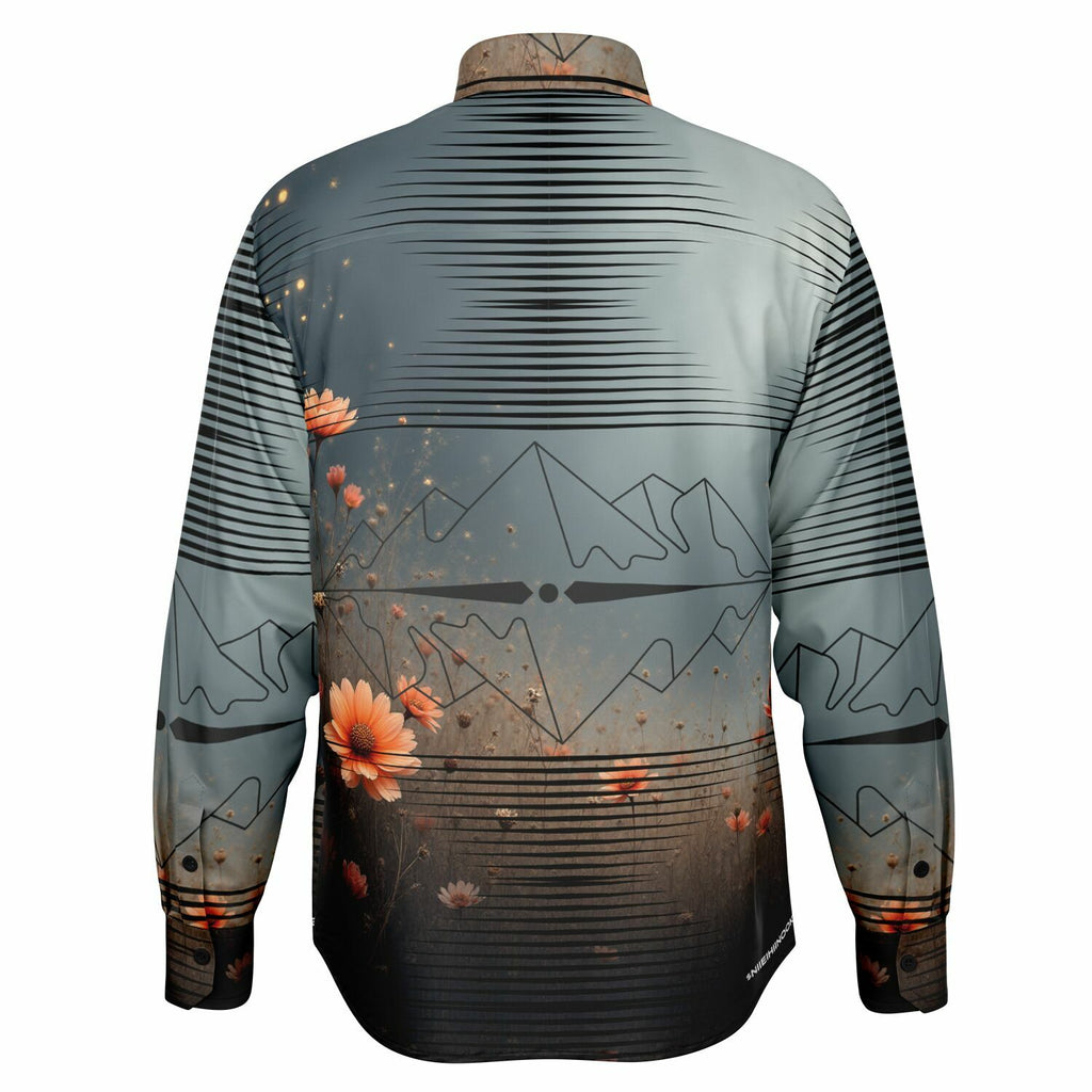 $NiieihiiNookei Long Sleeve Button Down Shirt - AOP