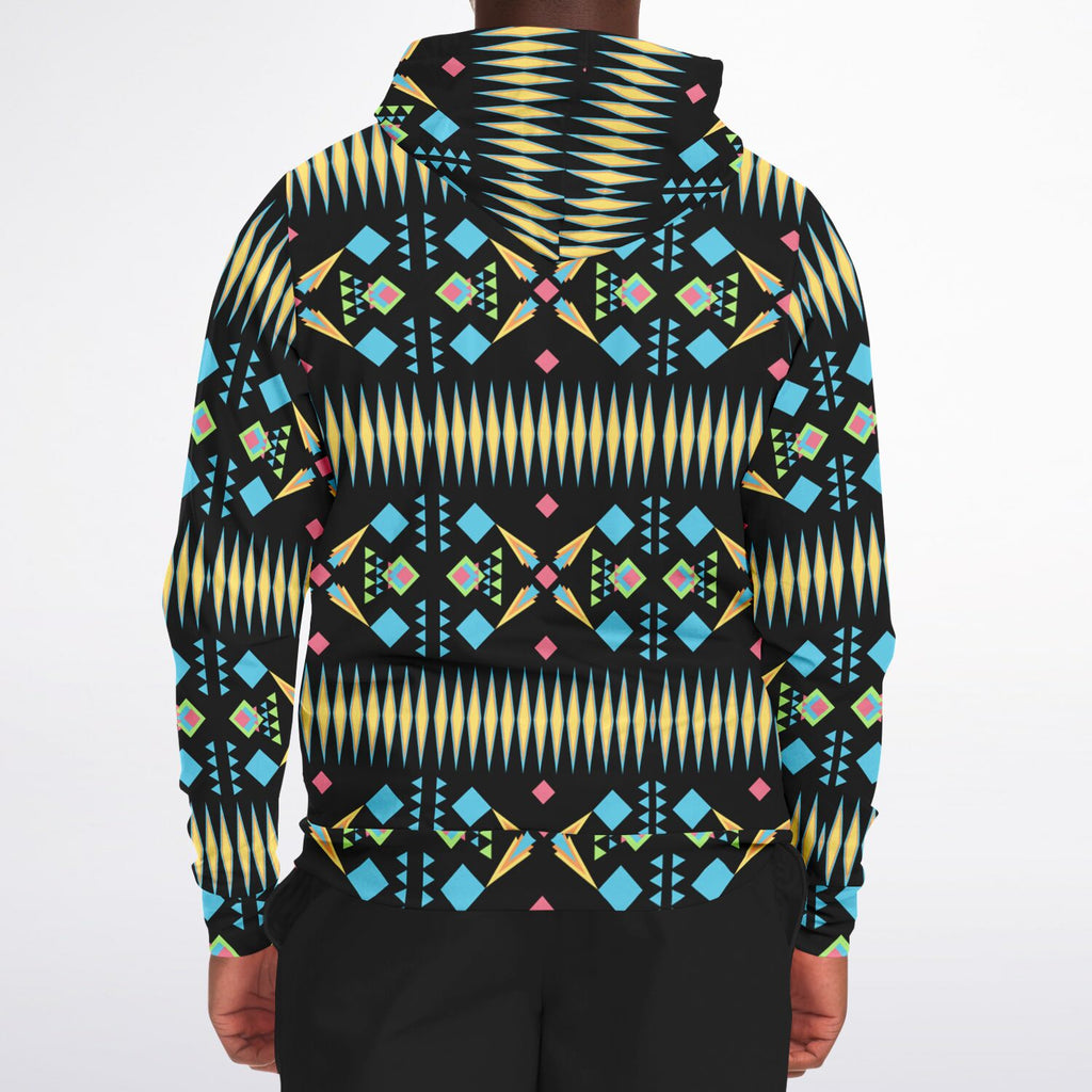 $NiieihiiNookei Athletic Zip-Up Hoodie - AOP
