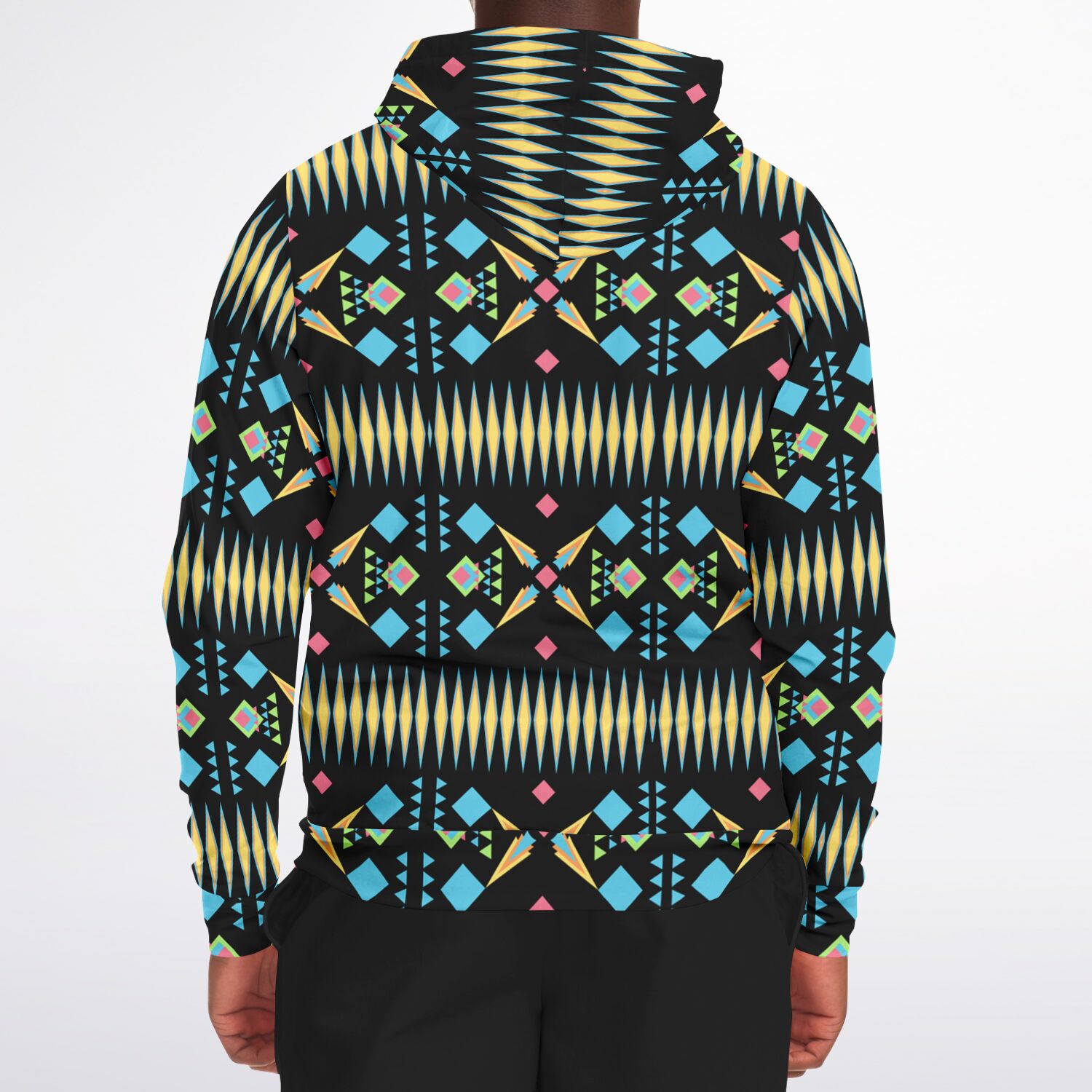 $NiieihiiNookei Athletic Zip-Up Hoodie - AOP