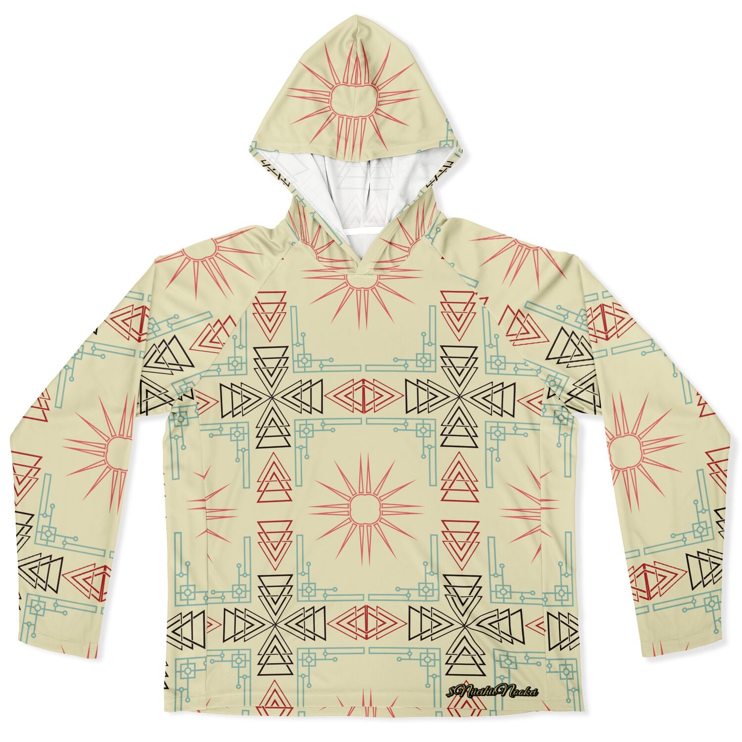 $NiieihiiNookei Hooded Performance Shirt - AOP