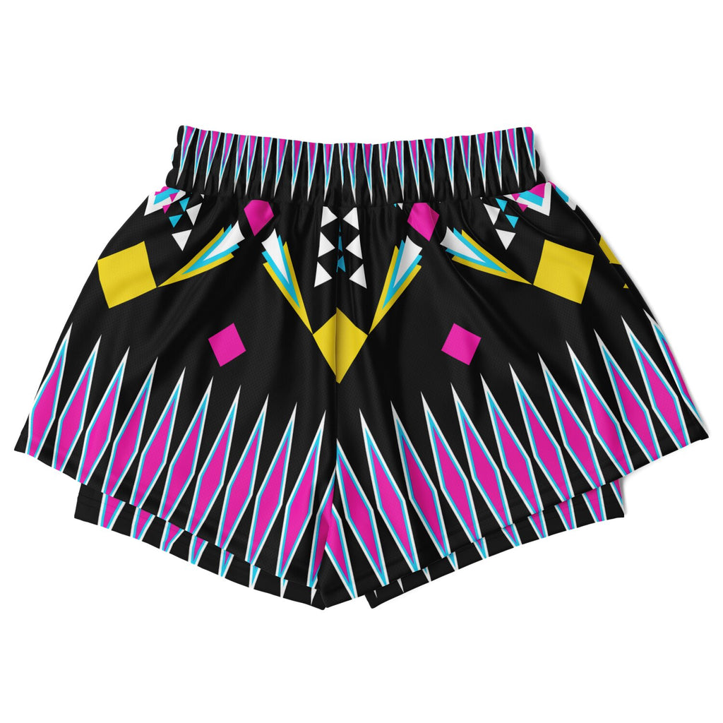 $NiieihiiNookei Women's 2-in-1 Shorts - AOP
