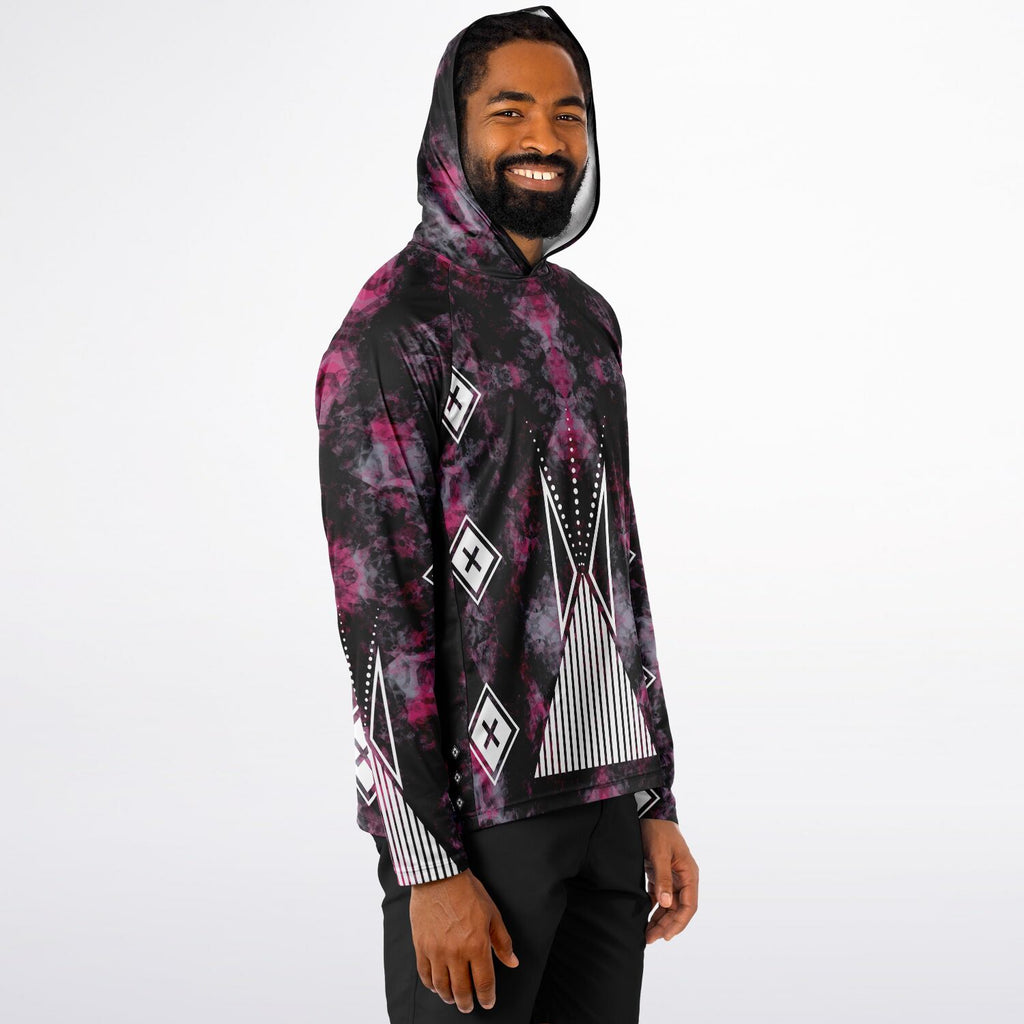 $NiieihiiNookei Long Sleeve Hooded Performance- AOP