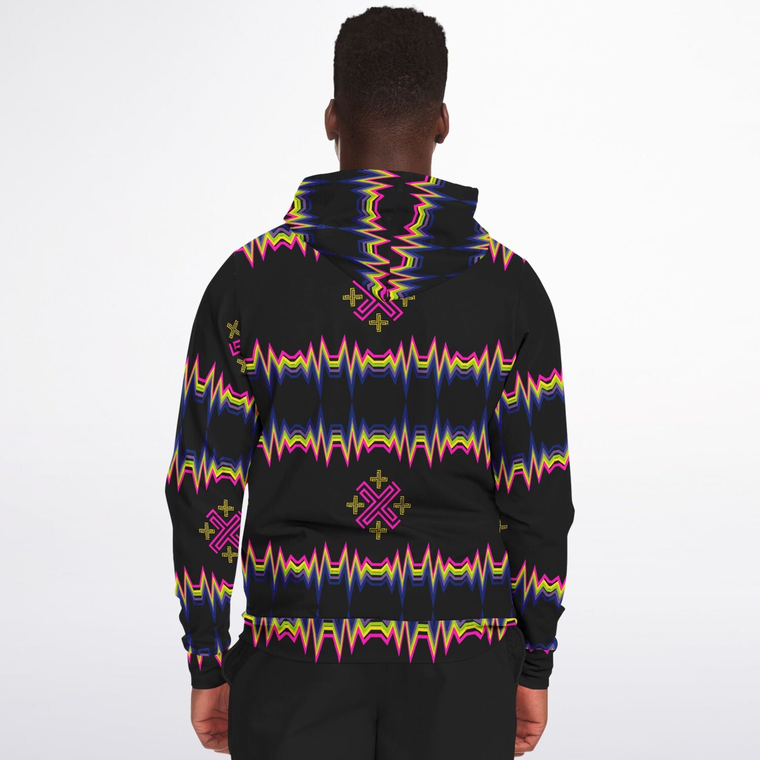 $NiieihiiNookei Athletic Zip-Up Hoodie - AOP