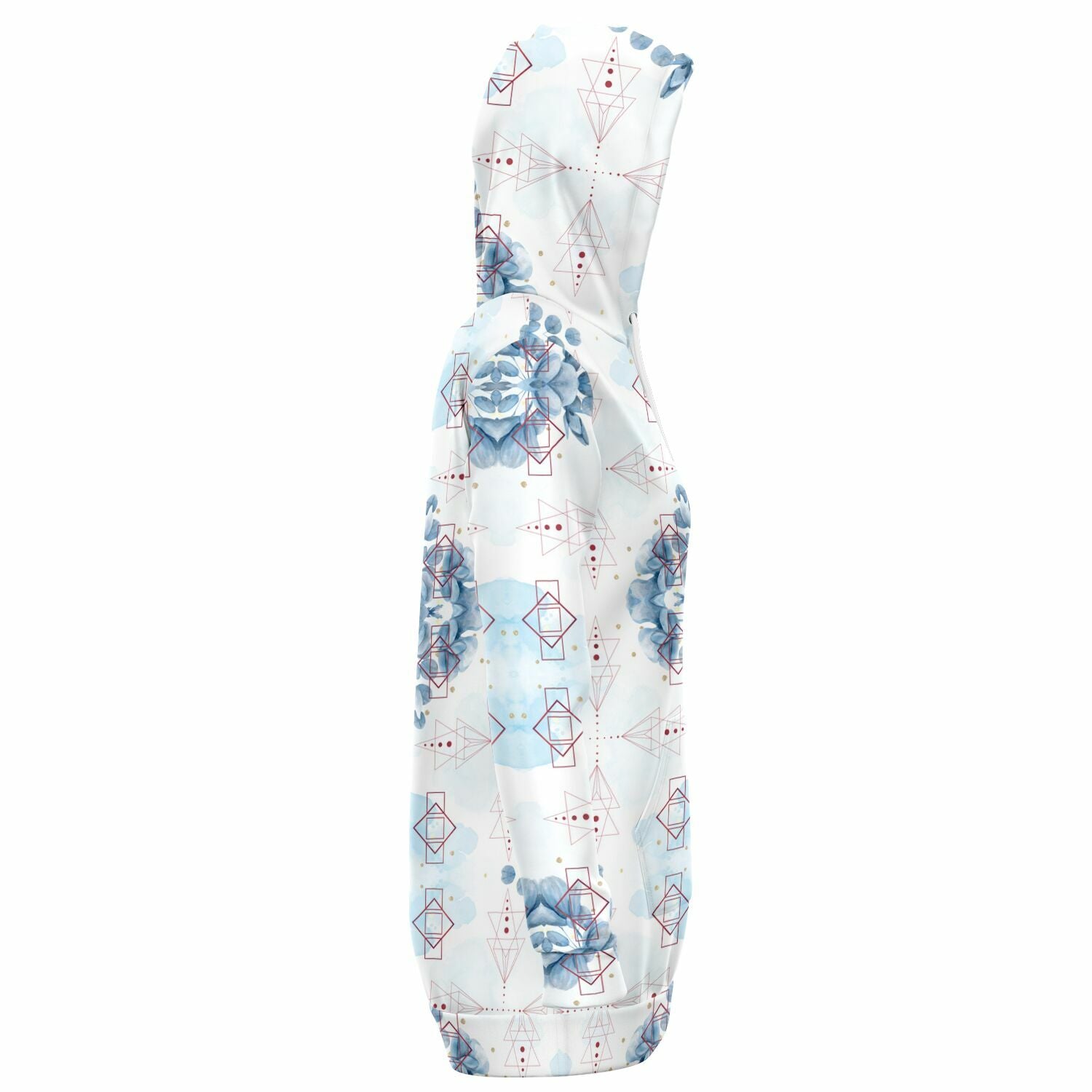 $NiieihiiNookei Fashion Longline Hoodie - AOP