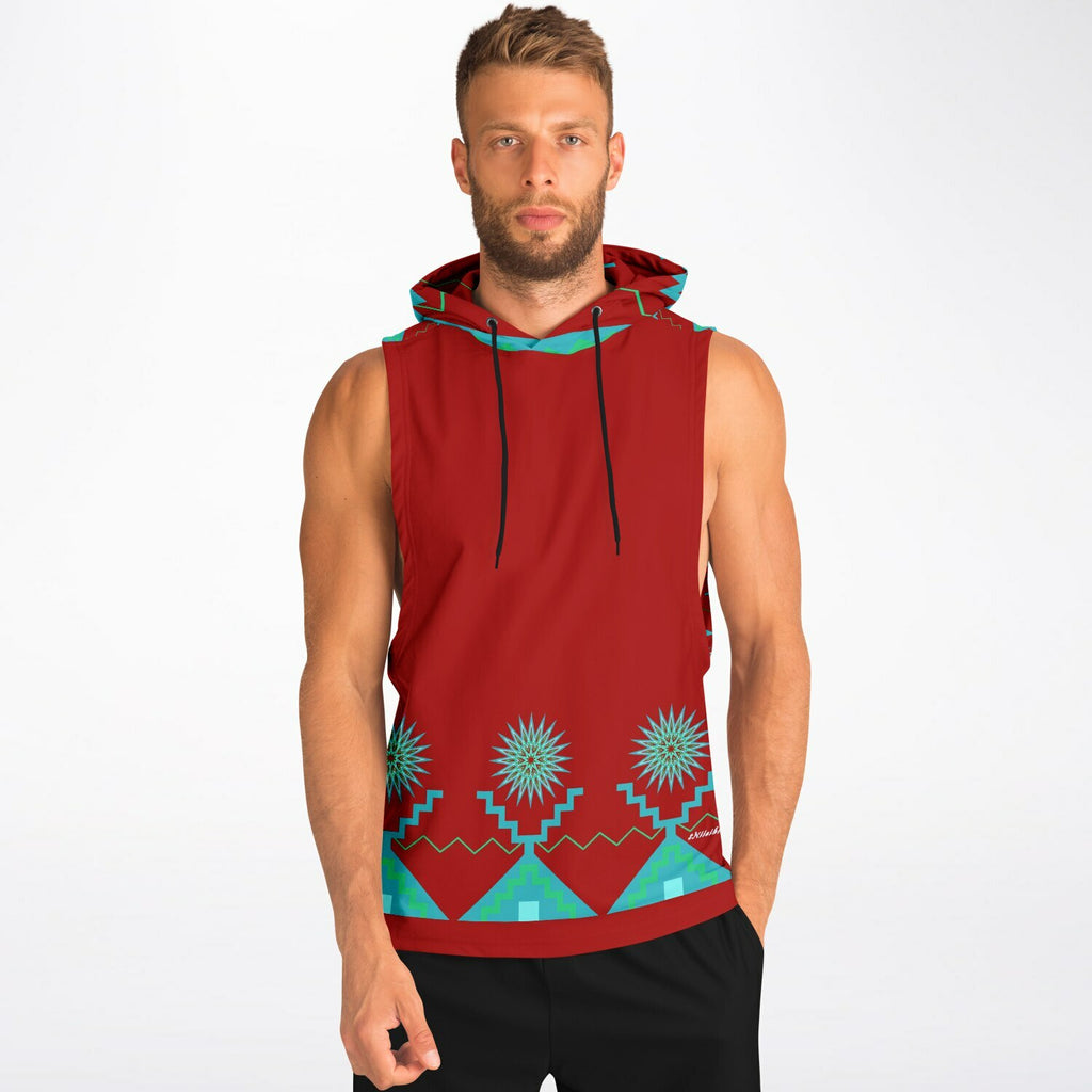 $NiieihiiNookei Athletic Drop Armhole Hoodie - AOP