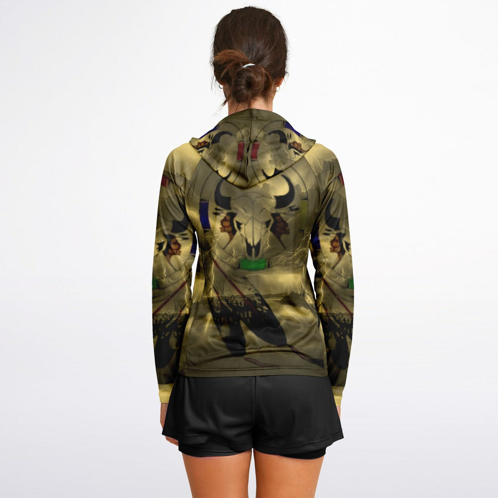 $NiieihiiNookei  Hooded Performance Shirt - AOP