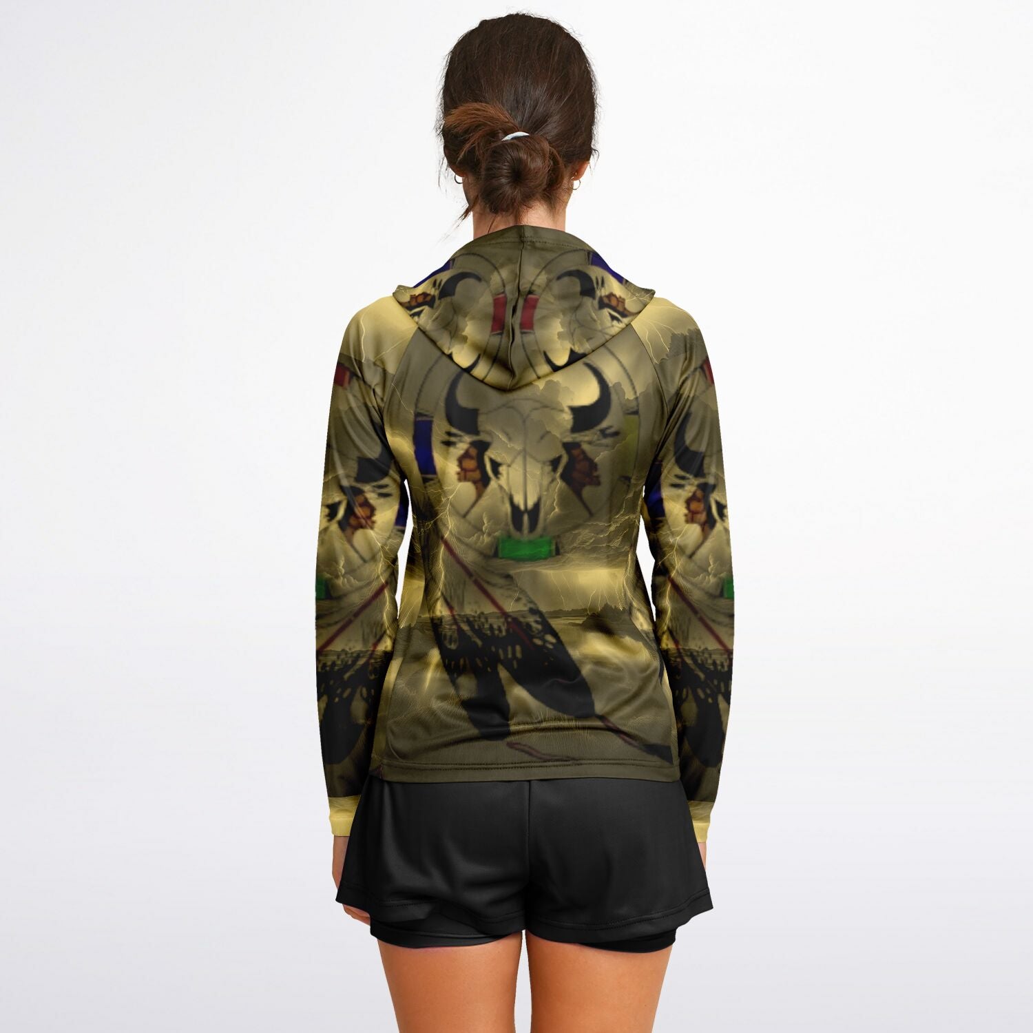 $NiieihiiNookei  Hooded Performance Shirt - AOP