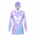$NiieihiiNookei design Fashion Longline Hoodie - AOP