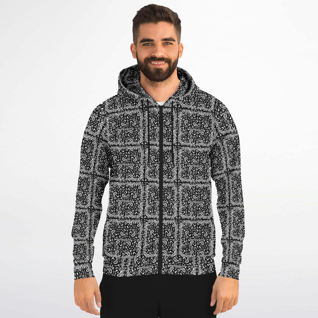 $NiieihiiNookei Athletic Zip-Up Hoodie - AOP