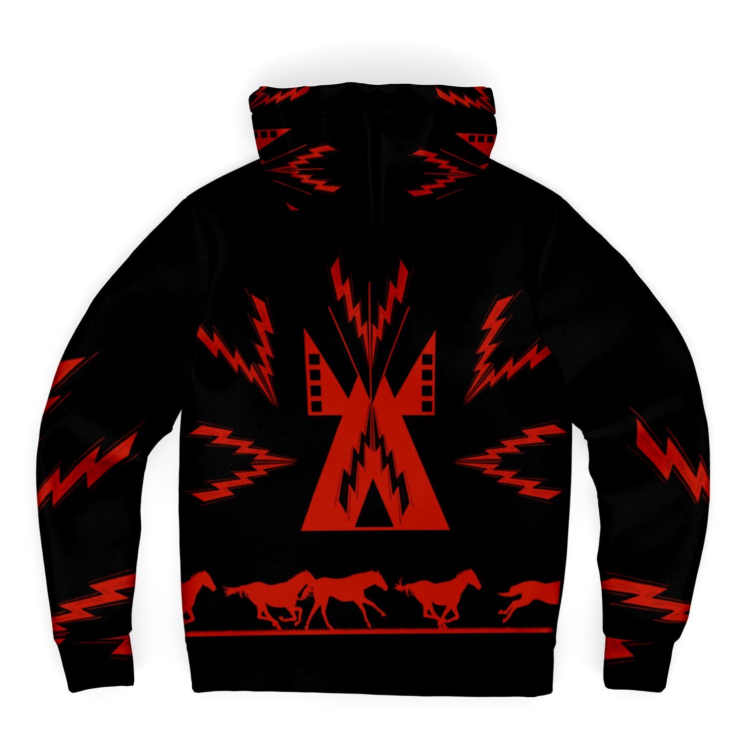 $NiieihiiNookei Microfleece Ziphoodie - AOP