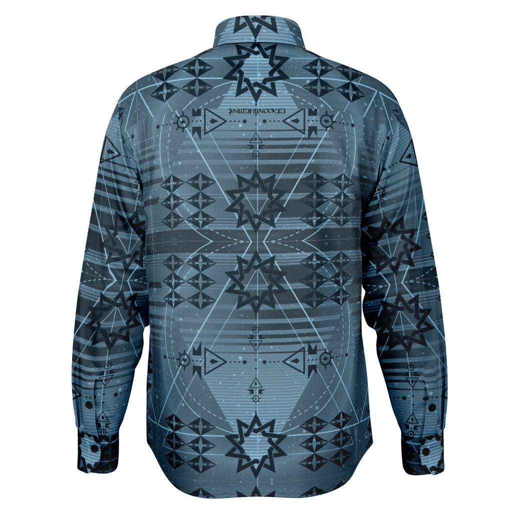 $NiieihiiNookei Long Sleeve Button Down Shirt - AOP