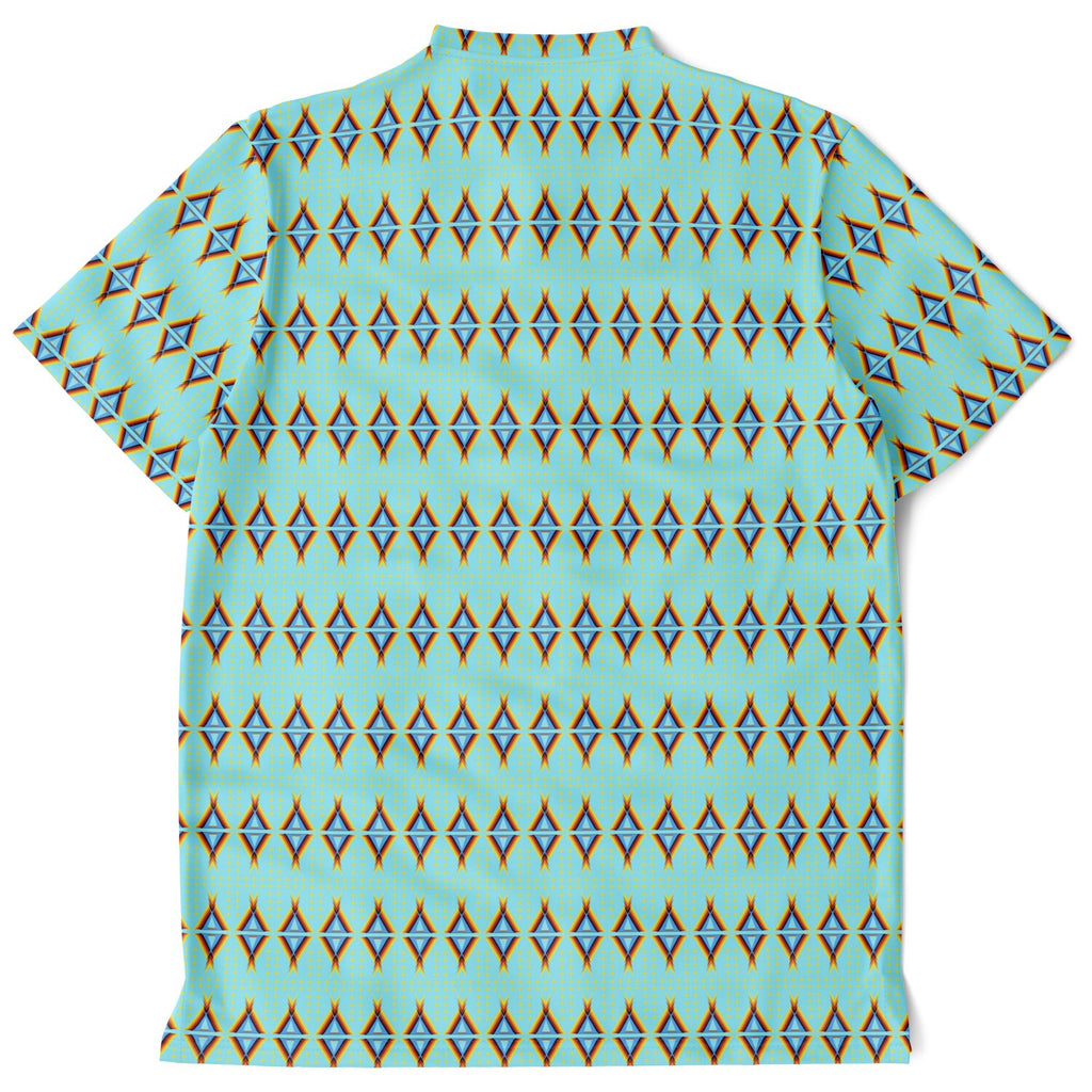 $NiieihiiNookei Blade Collar Polo Shirt - AOP