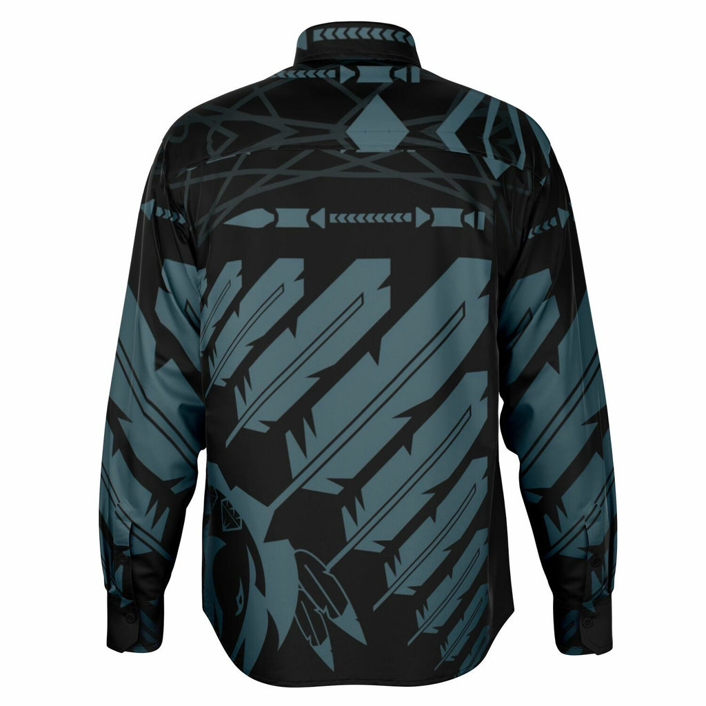 $NiieihiiNookei Long Sleeve Button Down Shirt - AOP
