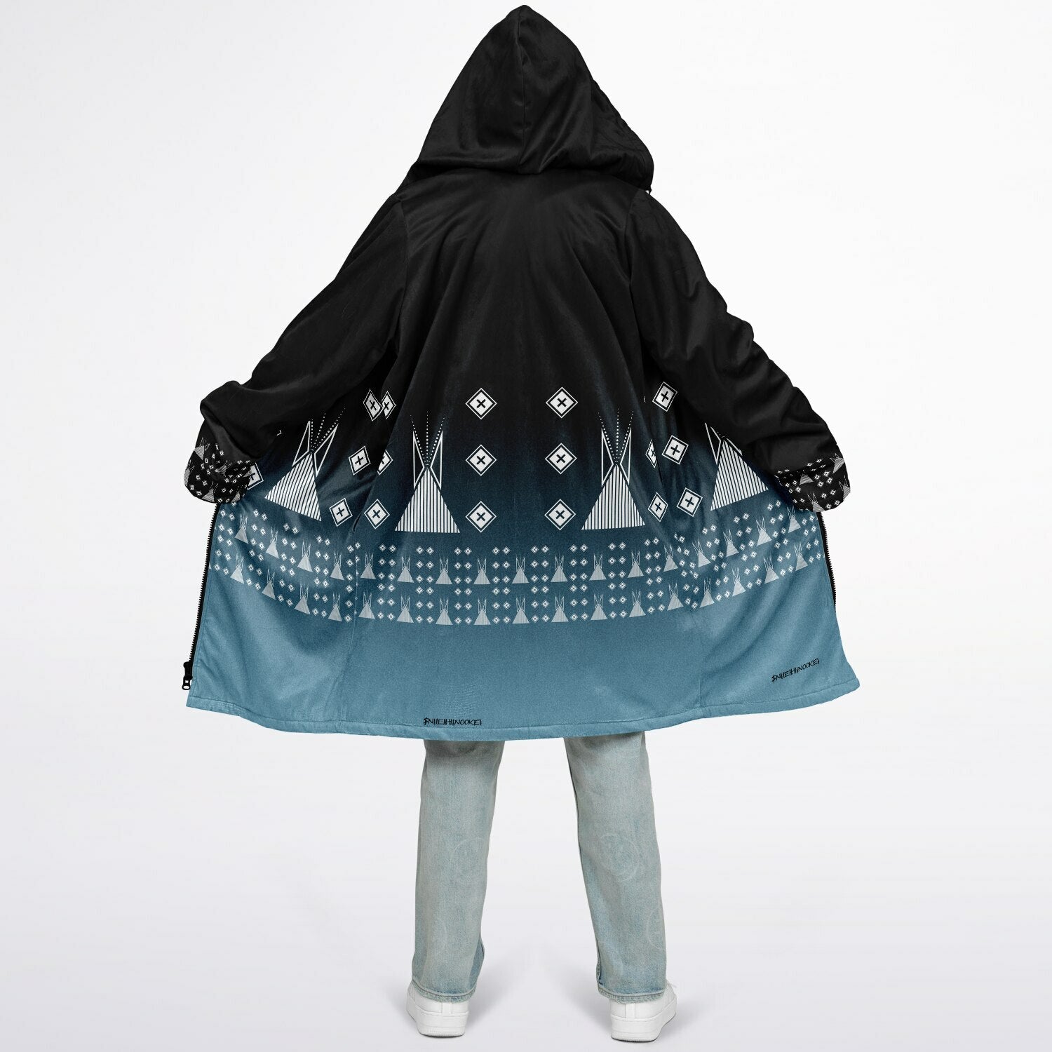 $NiieihiiNookei Zipper Cloak - AOP