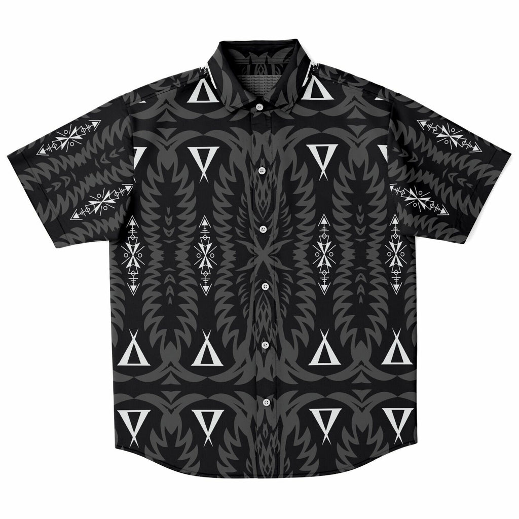 Short Sleeve Button Down Shirt 2 - AOP