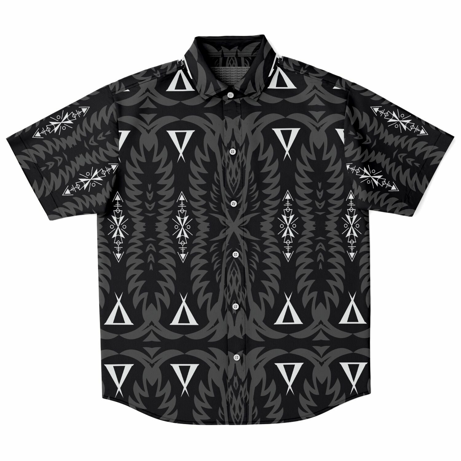 Short Sleeve Button Down Shirt 2 - AOP