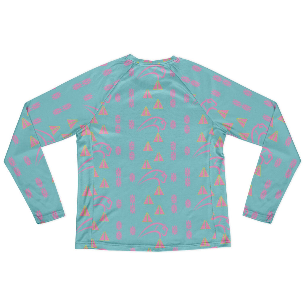 Women's Long Sleeve Performance Shirt - AOP