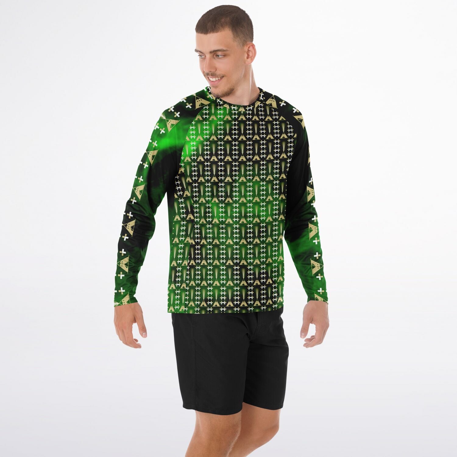 $NiieihiiNookei Men's Long Sleeve Performance Shirt - AOP