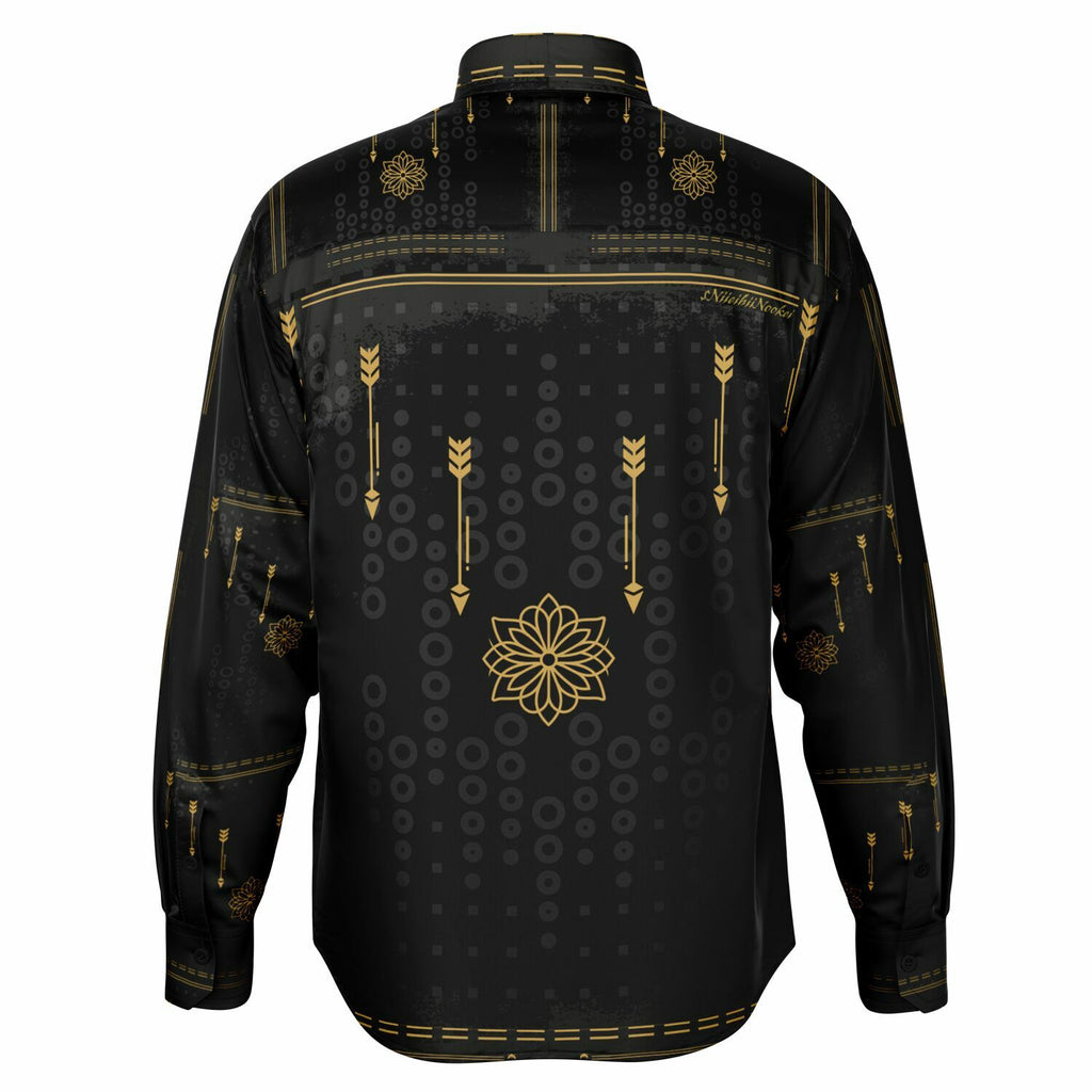 $NiieihiiNookei Long Sleeve Button Down Shirt - AOP