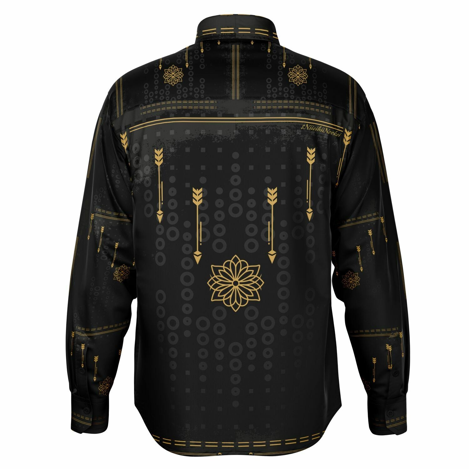$NiieihiiNookei Long Sleeve Button Down Shirt - AOP