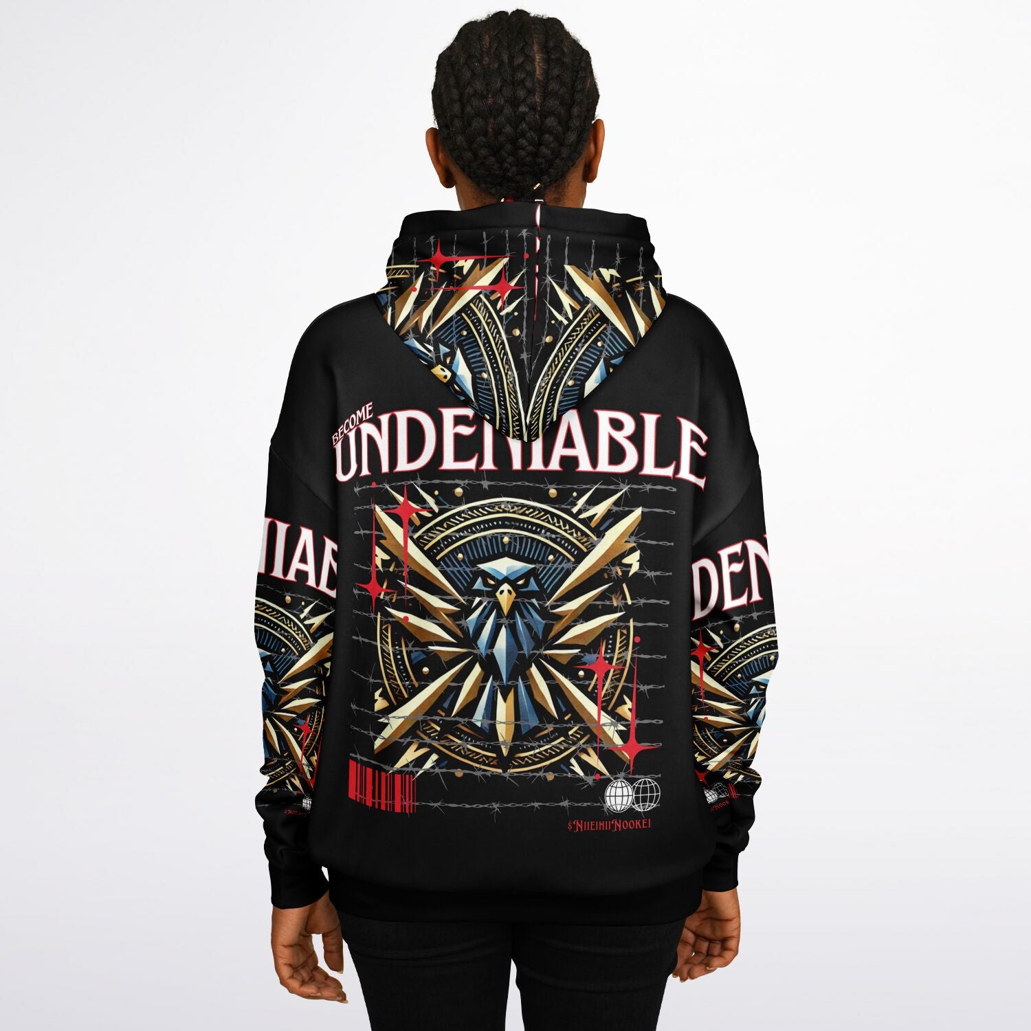 $NiieihiiNookei Heavyweight Oversized Hoodie - AOP