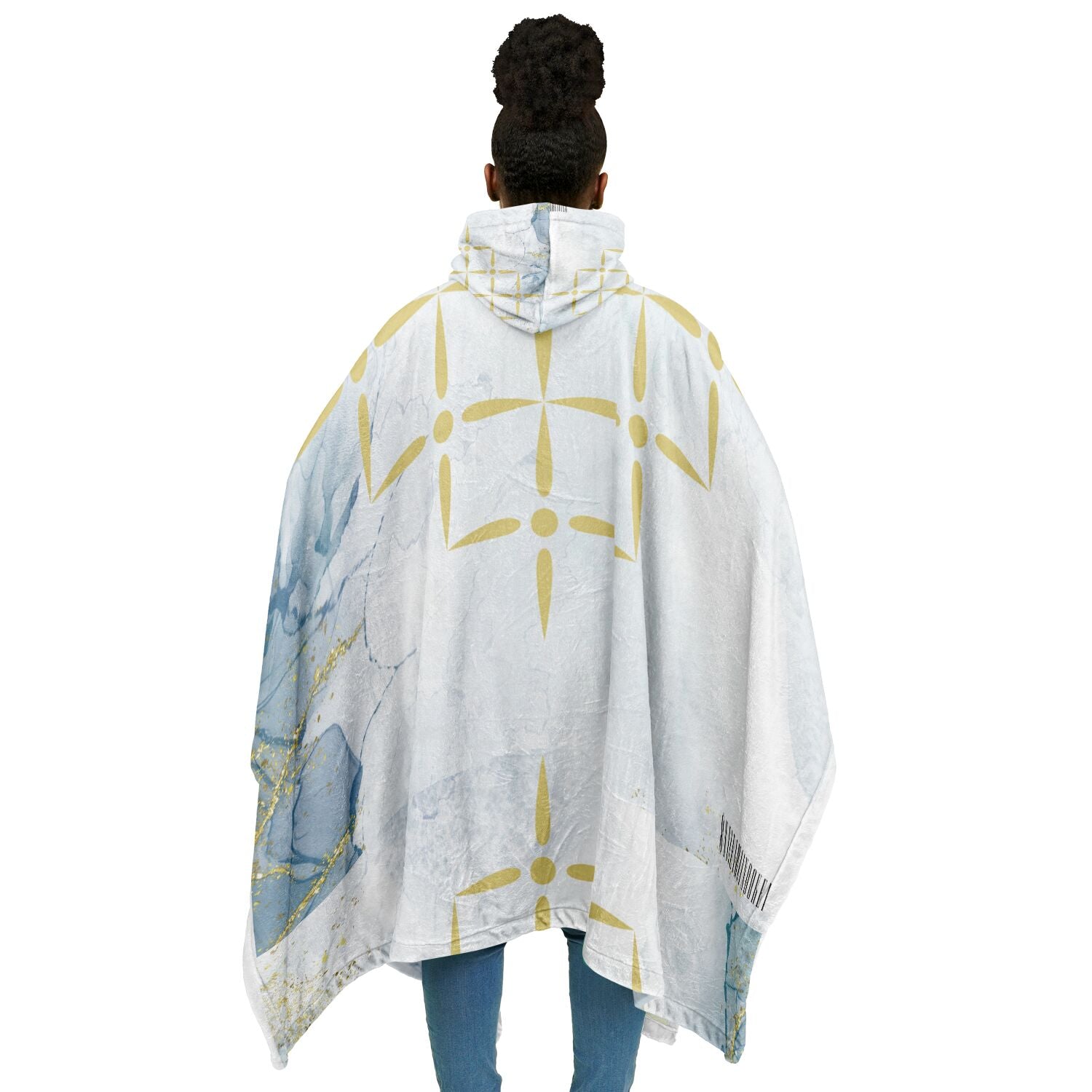 $NiieihiiNookei Flannel Blanket Poncho - AOP