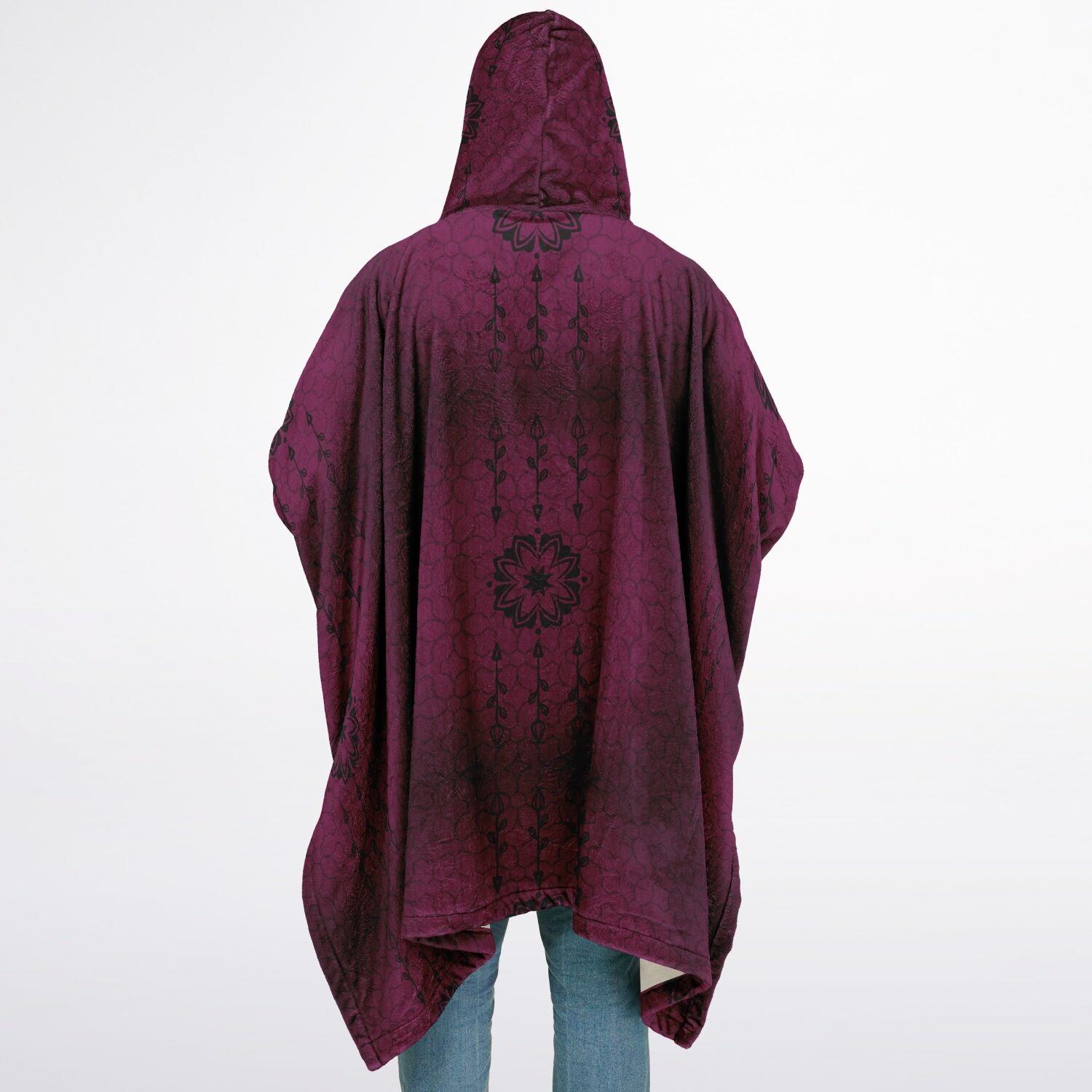 $NiieihiiNookei Flannel Blanket Poncho - AOP