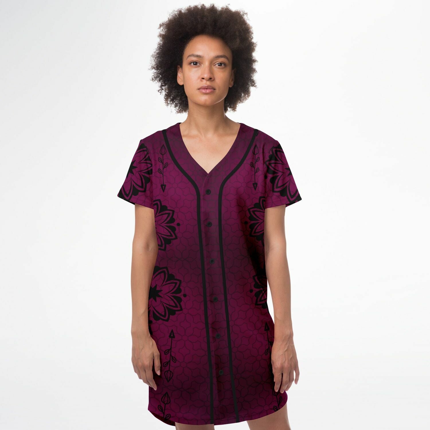 $NiieihiiNookei Baseball Jersey Dress - AOP