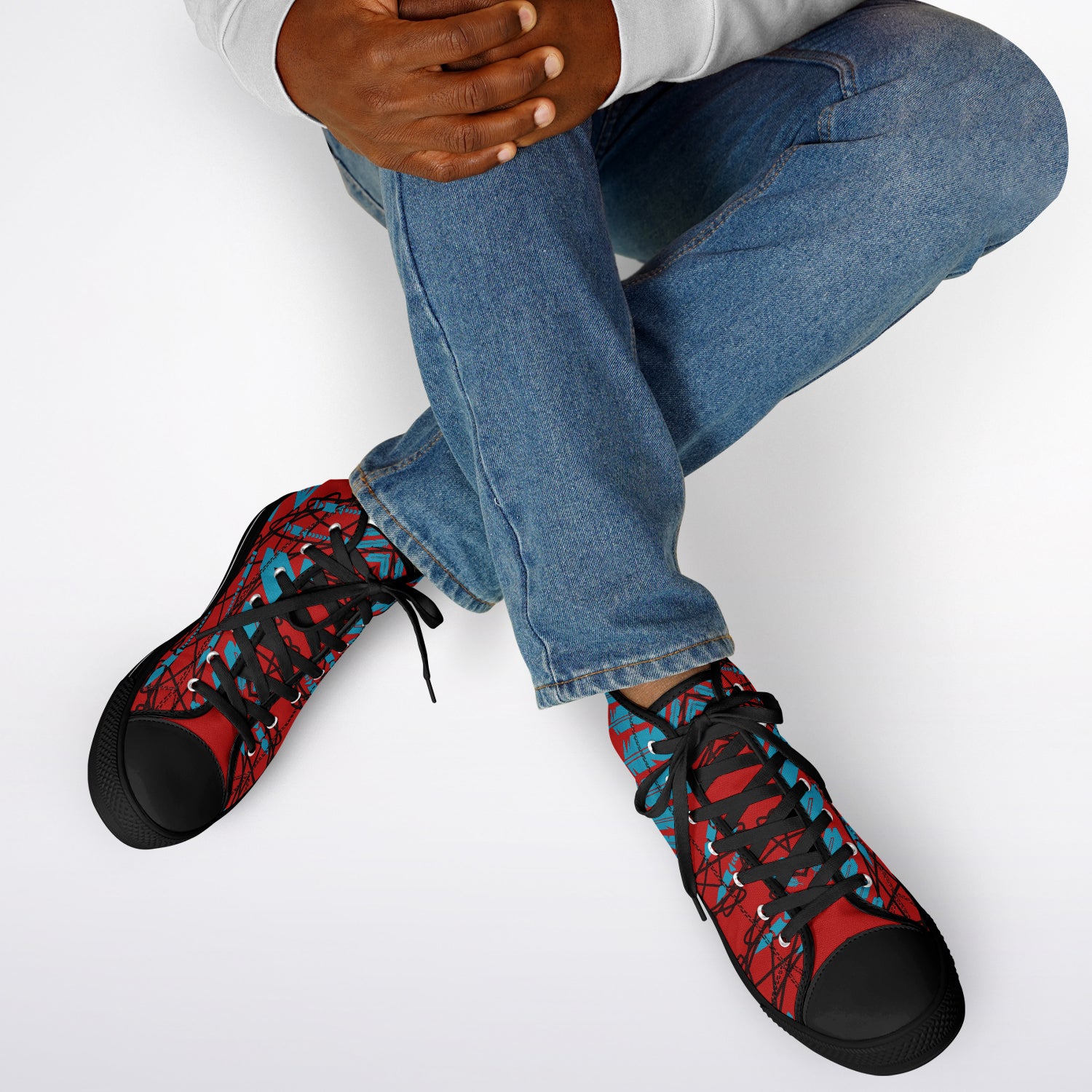 $NiieihiiNookei Urban Peak High Top Shoes - AOP