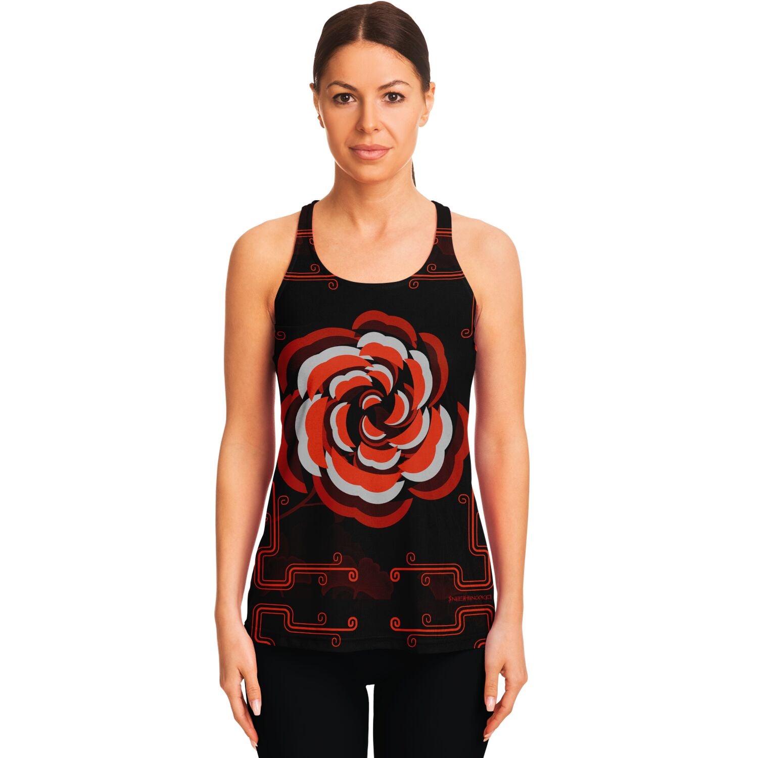 $NiieihiiNookei Flowy Racerback Tank Top - AOP