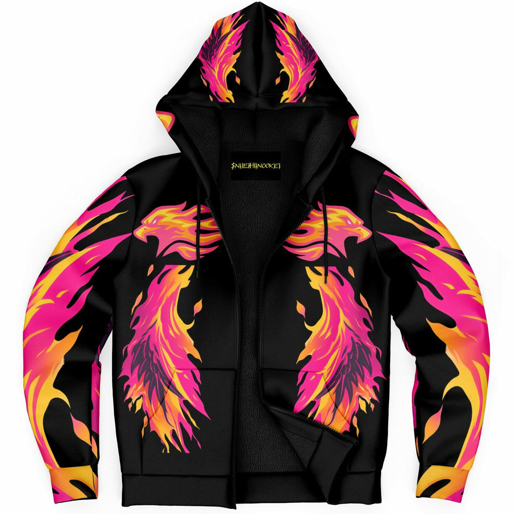 $NiieihiiNookei Microfleece Ziphoodie - AOP