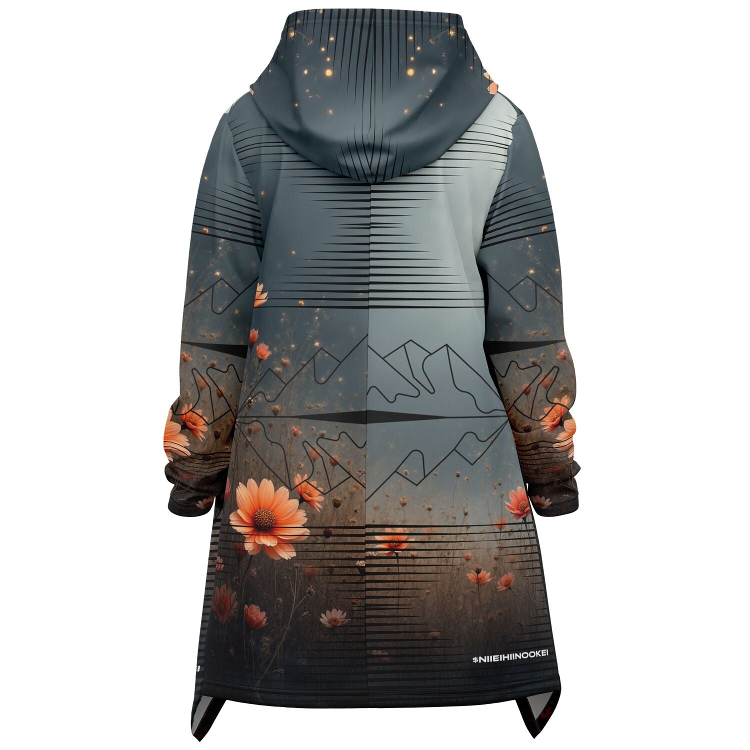 $NiieihiiNookei Elongated Cloak - AOP